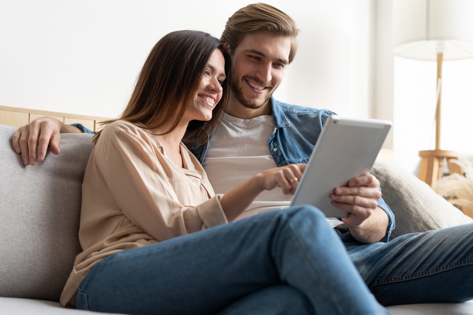 Young Couple Looking At Crypto